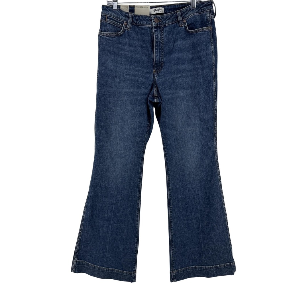 Wrangler Jeans Womens 31x32 Blue Flared Bailey High Rise Trouser Denim NWT